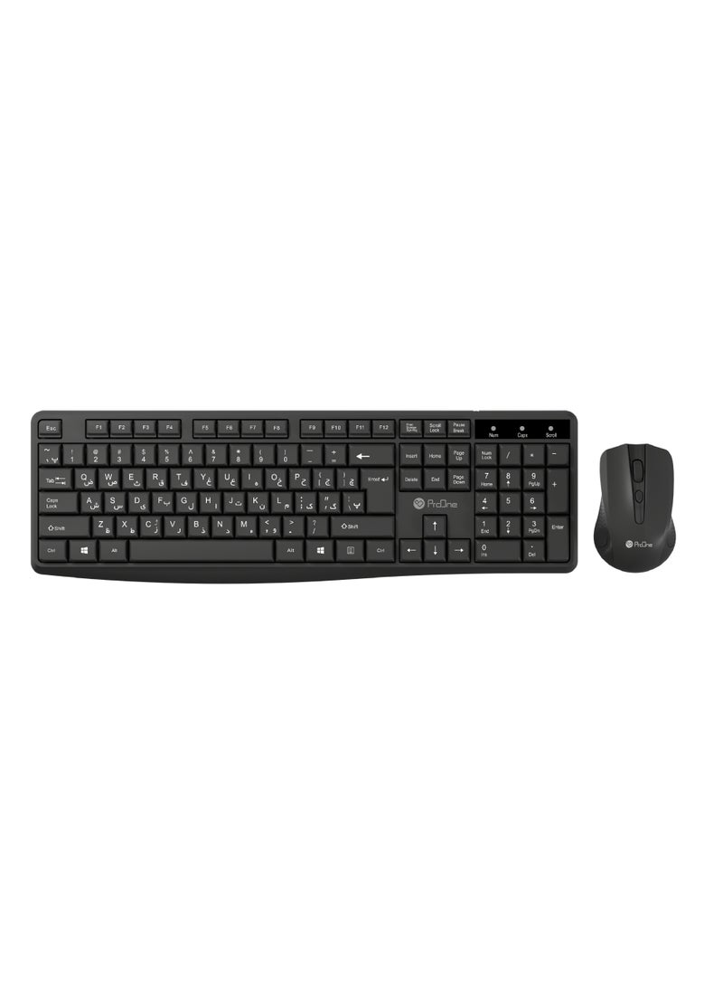 ProOne Wireless Keyboard And Mouse Model PMK25W - Image 1